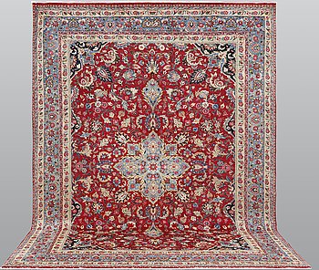 A carpet, Old Mashad, ca 342 x 252 cm.