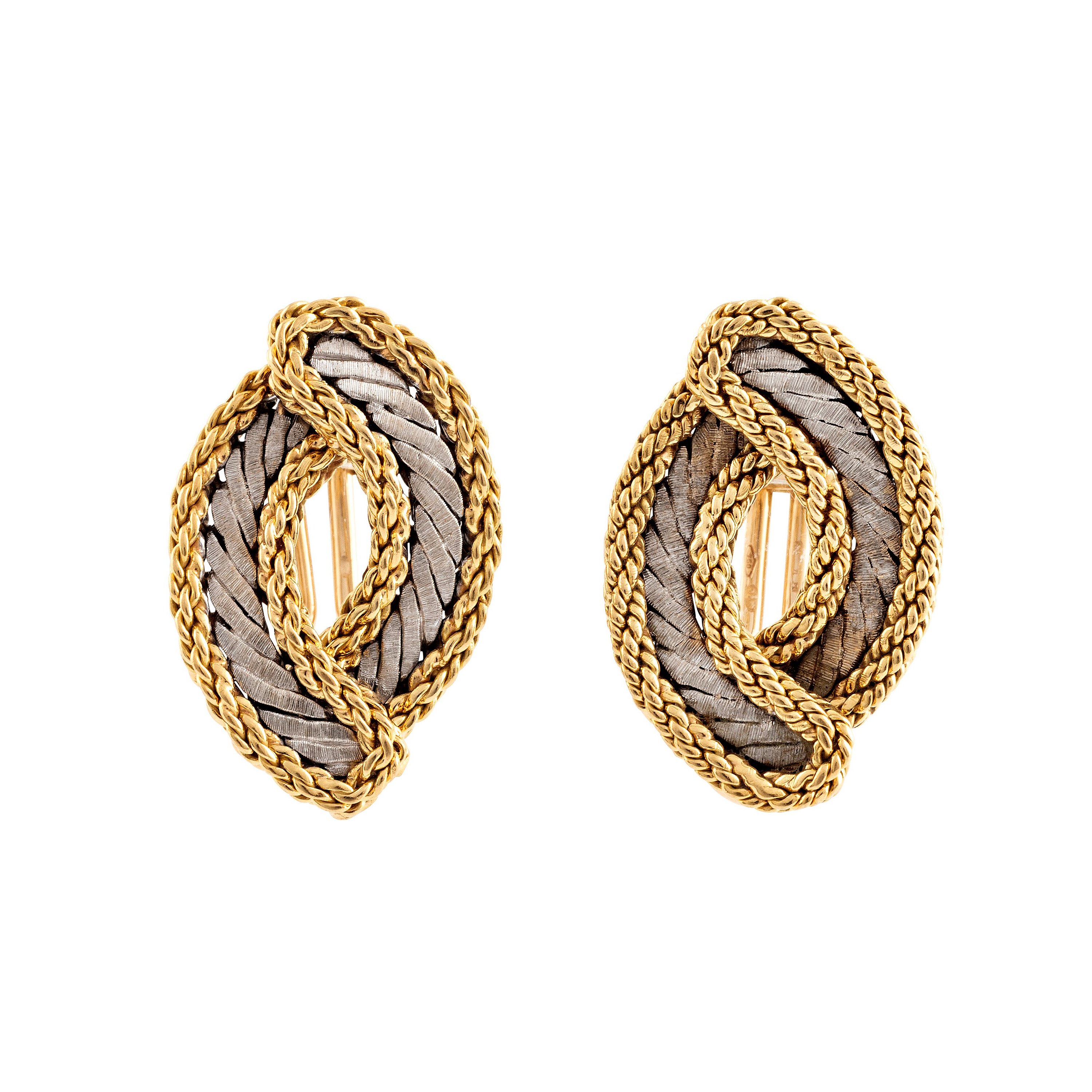 A pair of 18K gold Buccellati earrings Bukowskis