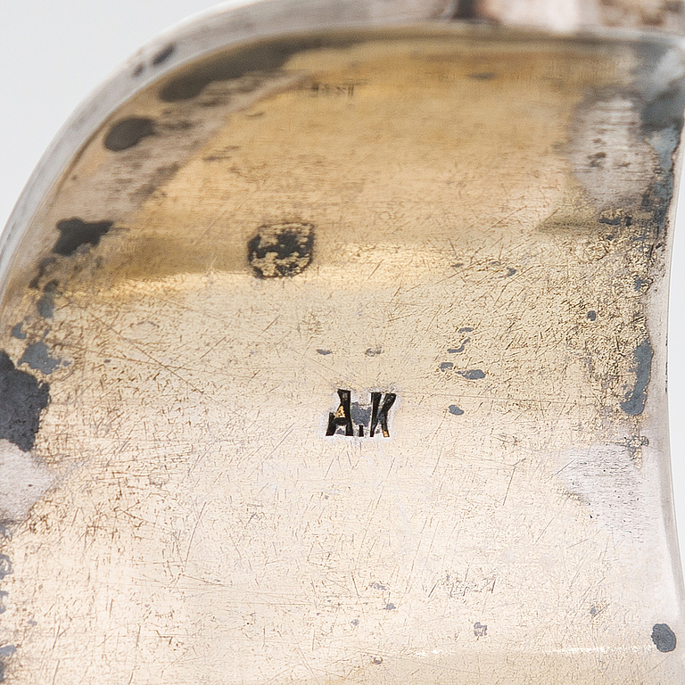 A glass carafe and box with silver mountings from the early 20th-century. Box marked in Saint Petersburg 1908-26.