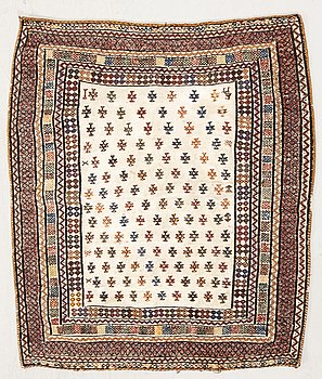 Carpet Bakthiari Sofreh, old 127x107 cm.