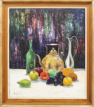 Arup Jensen, oil on canvas signed.
