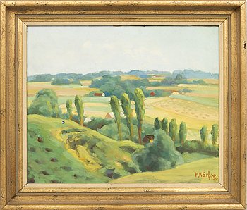 Fritz Kärfve, oil on panel signed.