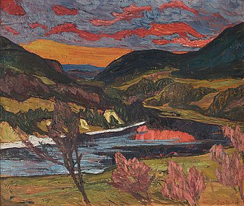 747. Helmer Osslund, "Vårstämning - Ångermanälven".