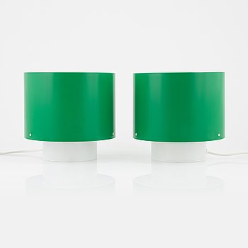 Uno & Östen Kristiansson, a pair of acrylic table lights, Luxus, Vittsjö.