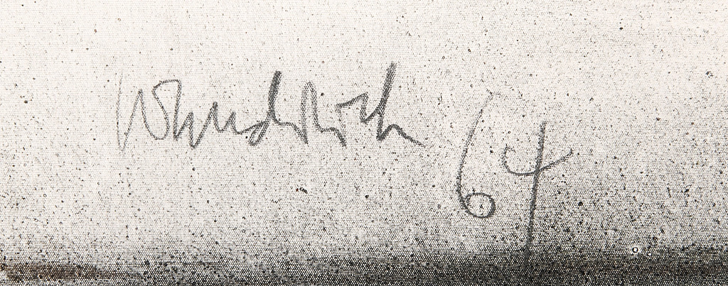 Paul Wunderlich, mixed media  signerad och daterad 64.