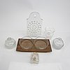 Signe Persson-Melin, a set of six bowls and tray Kosta Boda.