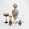 Gunilla Kihlgren,  a set of decanter goblets and champagne glass 5 pcs , some signed.