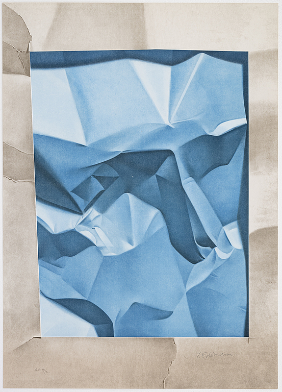 Yrjö Edelmann, färglitografi, 1985, stämpelsignerad AP 14/20.