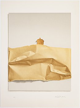 Yrjö Edelmann, lithograph in colours, stamped signature HC.