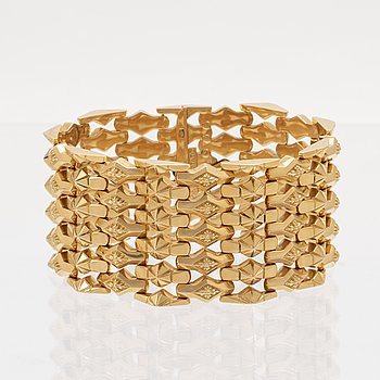 Armband 18K guld fantasilänk Italien.