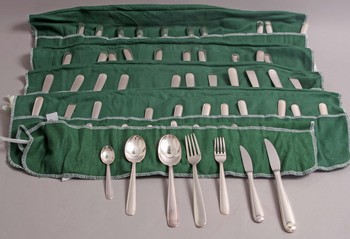 147287. BESTICK, silver, 56 delar, Ambassad, GAB.