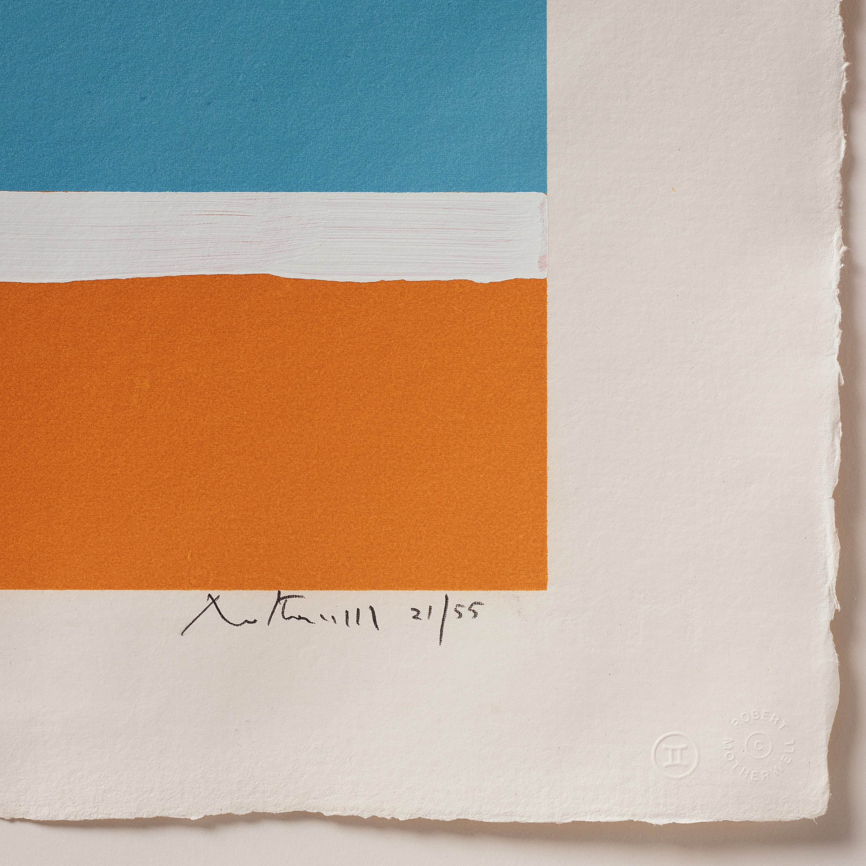 Robert Motherwell, "Harvest, with Blue Bottom" from "Summer Light