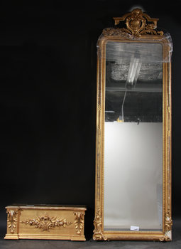 147535. SPEGEL med KONSOL, nyrokoko, 1800-tal.