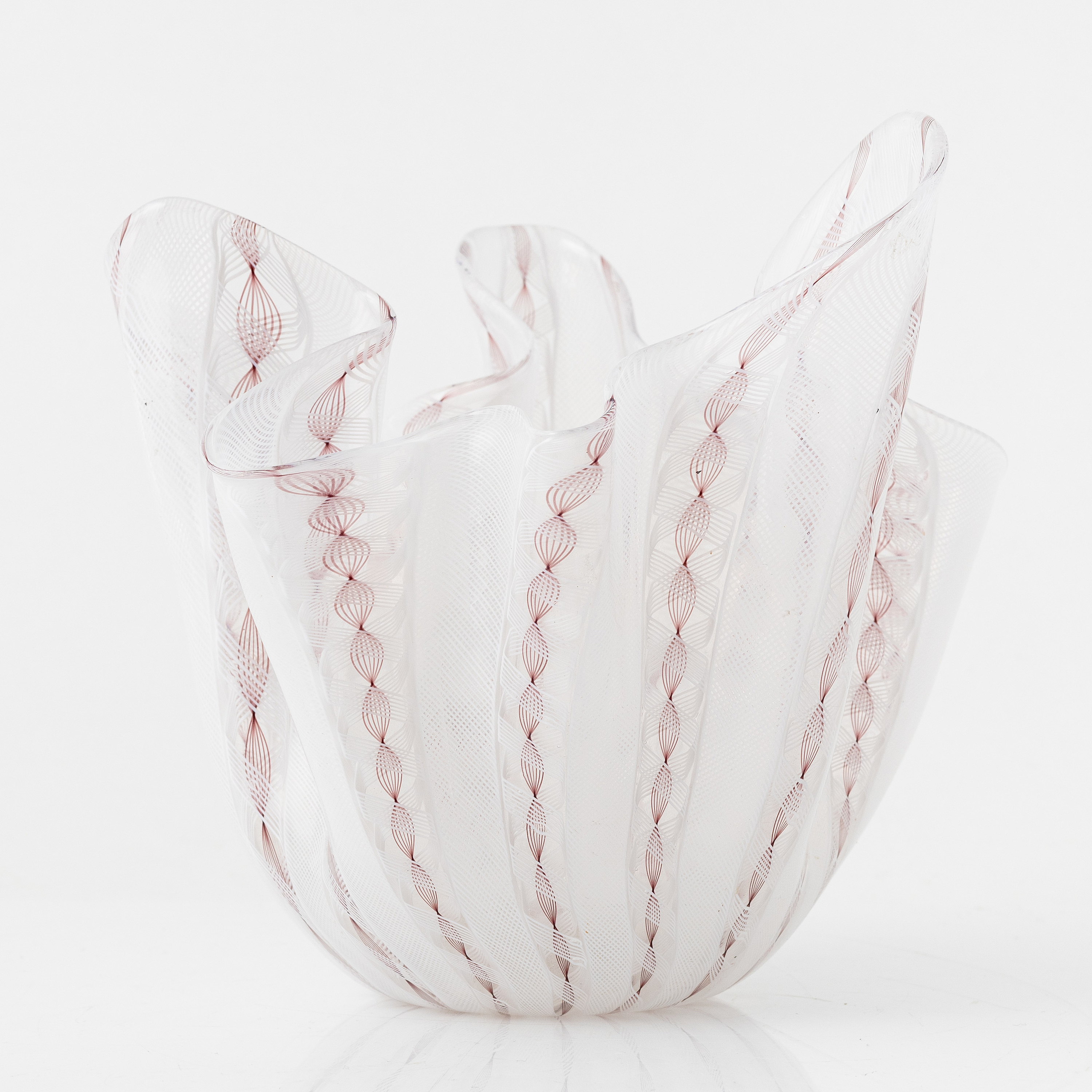 Paolo Venini & Fulvio Bianconi, näsduksskål, "Fazzoletto", glas, Venini