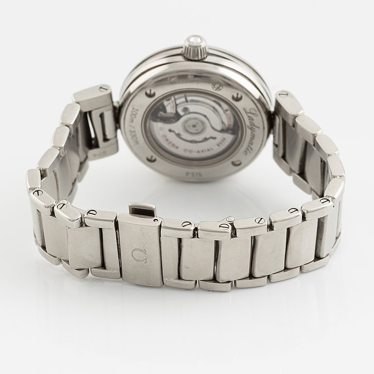 Omega, De Ville, Ladymatic, Co-Axial, "Diamond Dial", Chronometer, wristwatch, 34 mm.