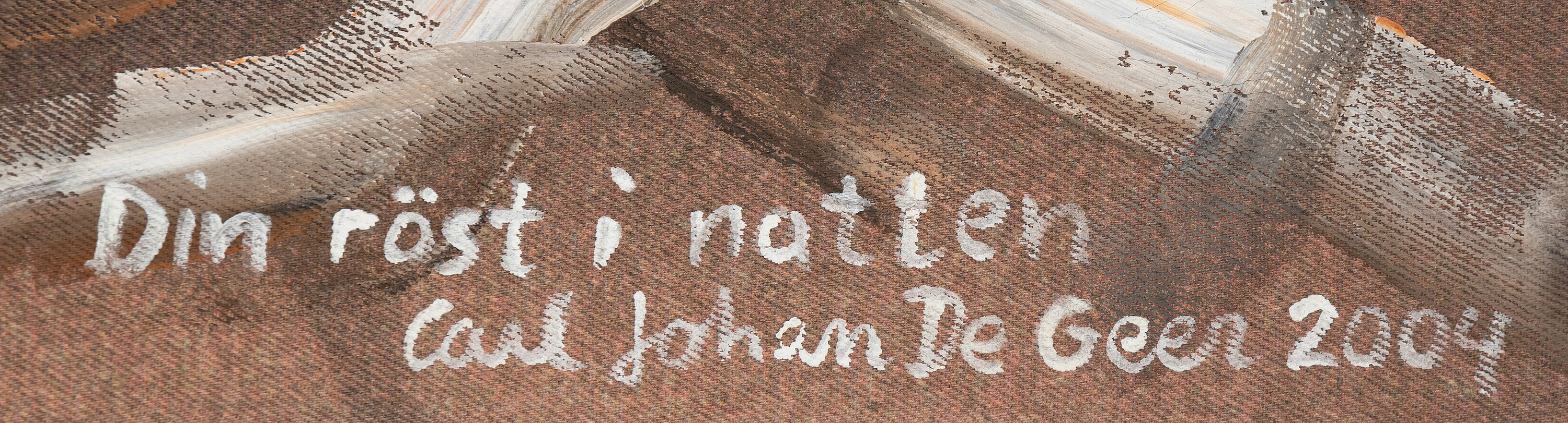 Carl Johan De Geer, digital print on canvas, painted with acrylic ...