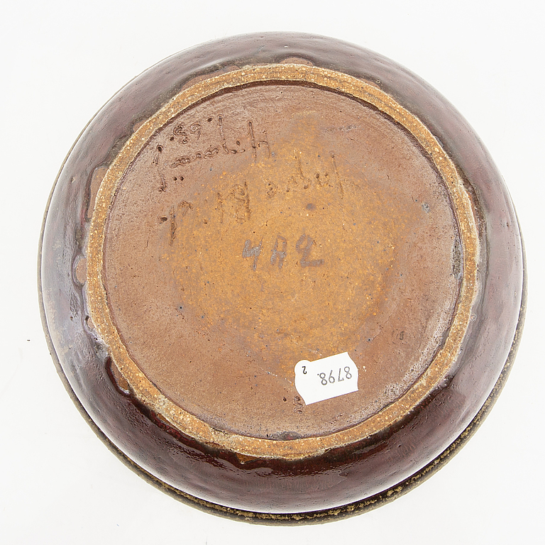 Yngve Blixt, a signed and dated 65 (?) stoneware bowl.