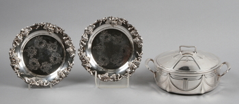 148433. PARTI NYSILVER, 3 delar, bl a jugend, 1900-talets första hälft.