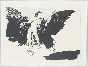 Jarmo Mäkilä, lithograph, signed and dated -92, numbered 3/5 H.C.