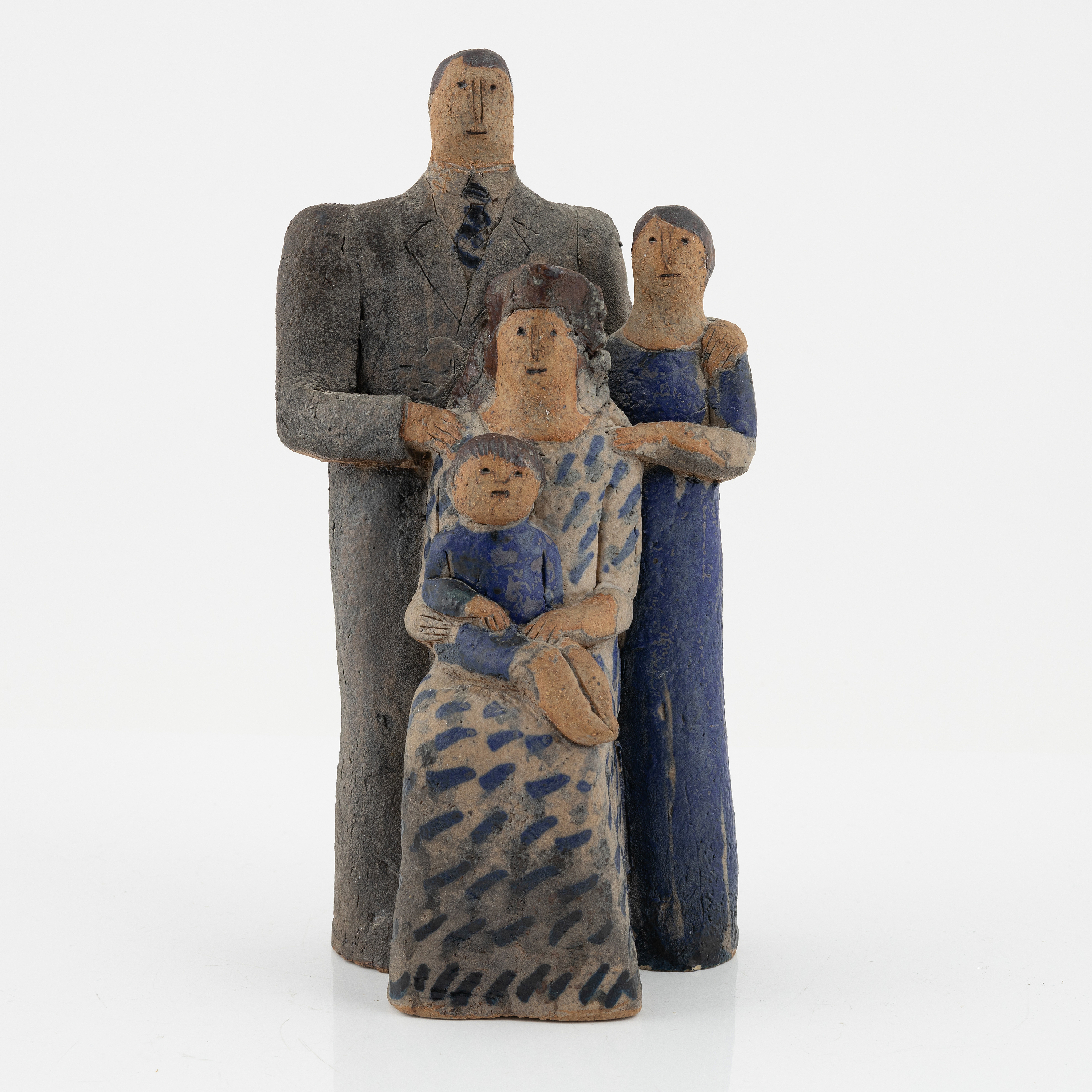 Lisa Larson, a stoneware sculpture of a family, Gustavsberg, Sweden ca ...