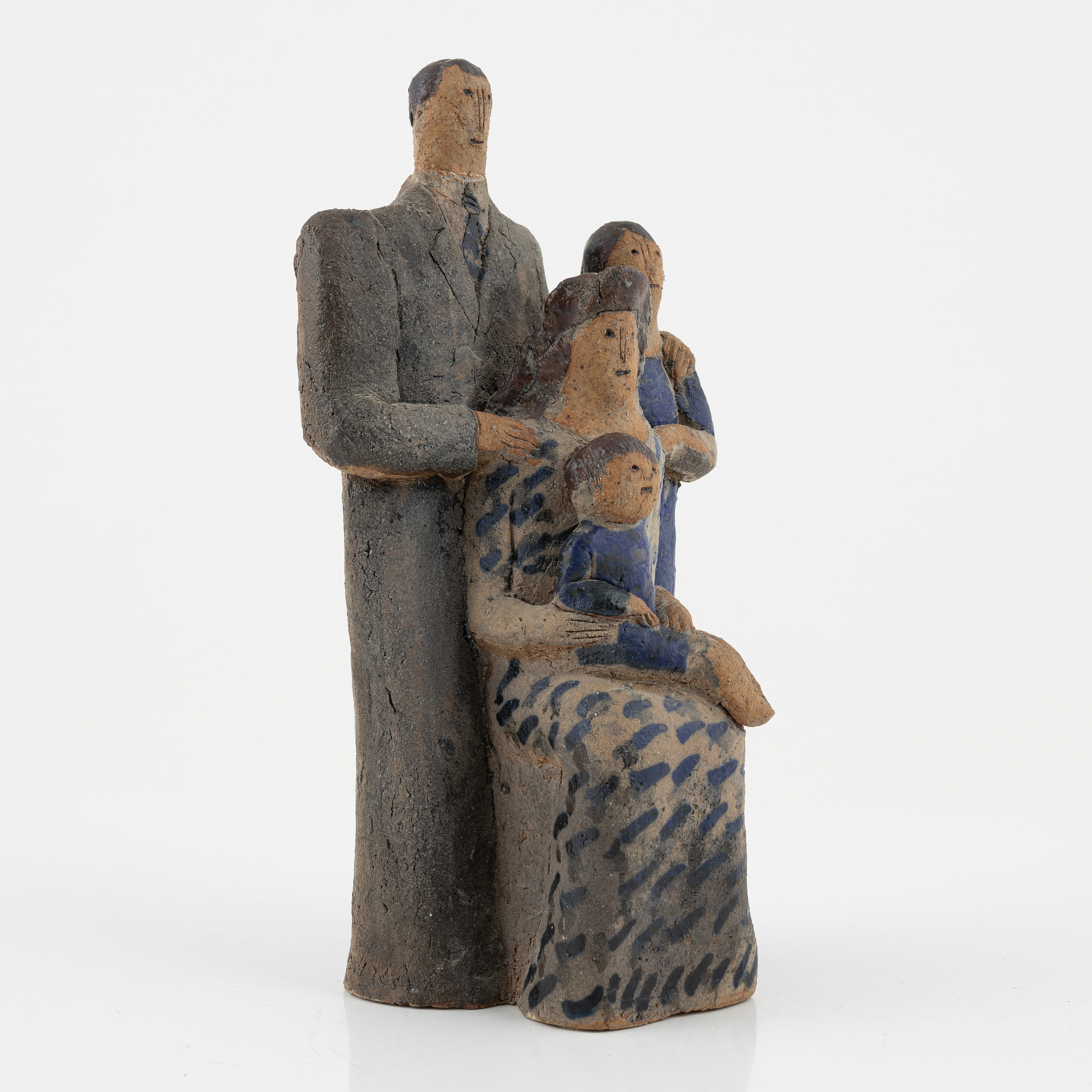 Lisa Larson, a stoneware sculpture of a family, Gustavsberg, Sweden ca ...