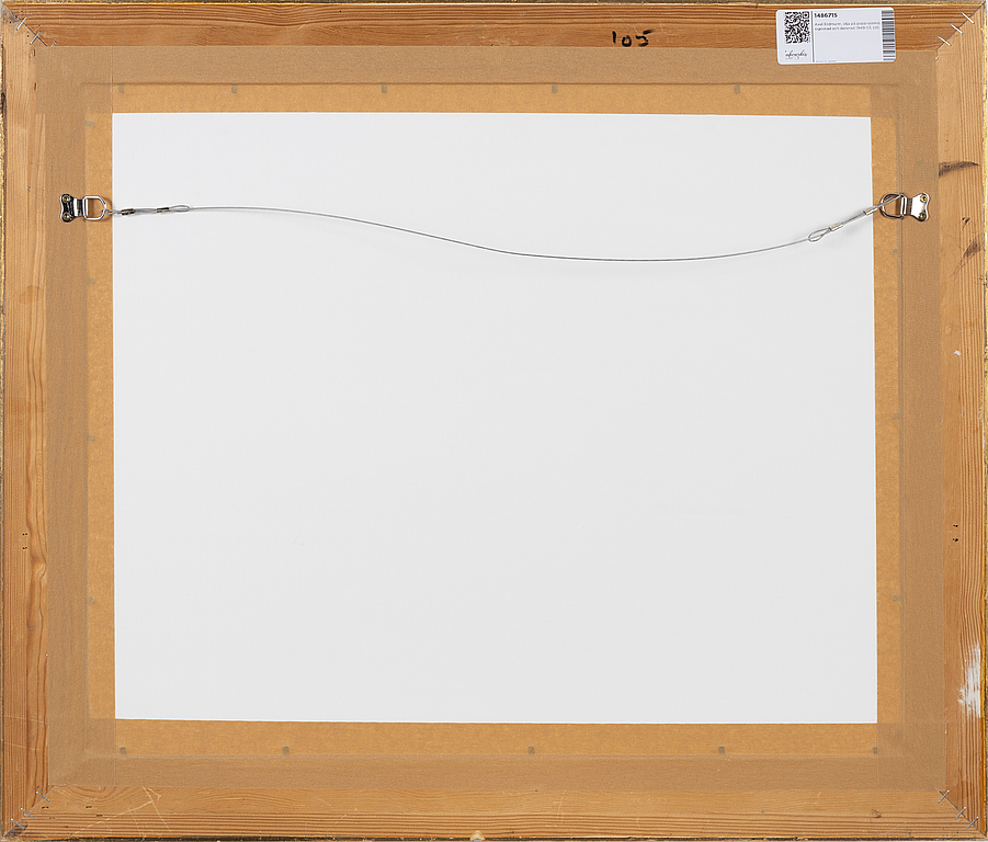 Axel Erdmann, oil on paper-panel, signed and dated 1949-53.