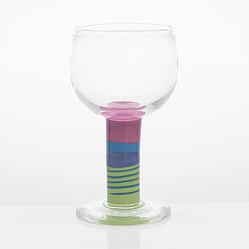 Gunnar Cyrén, a 'Popglas' goblet, signed Orrefors Expo b598 -67 Gunnar Cyrén.