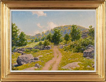 Johan Krouthén, oil on canvas, signed and dated 1920.