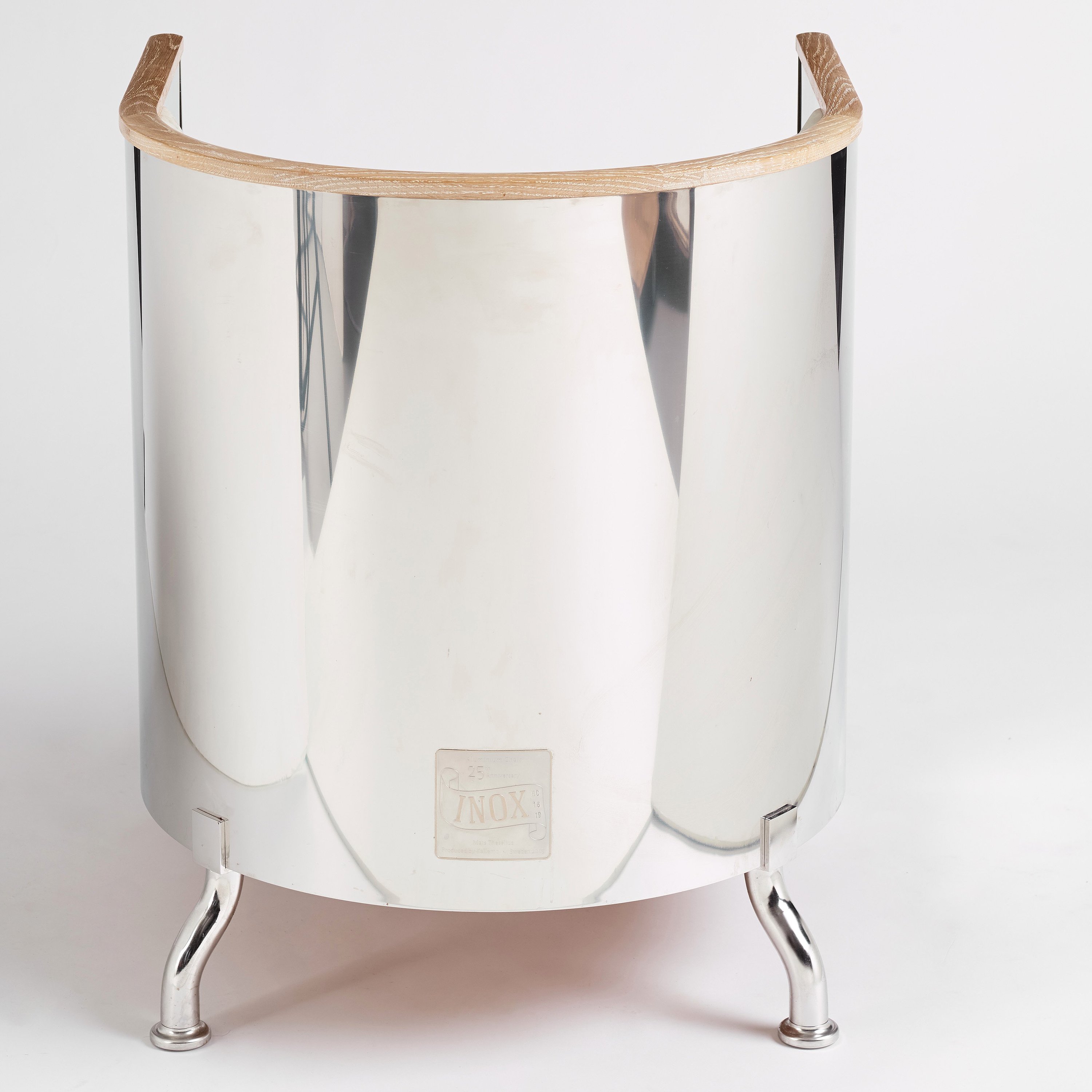 Mats Theselius, an 'Inox' armchair, ed. HC 16/19, for Källemo, Sweden ...