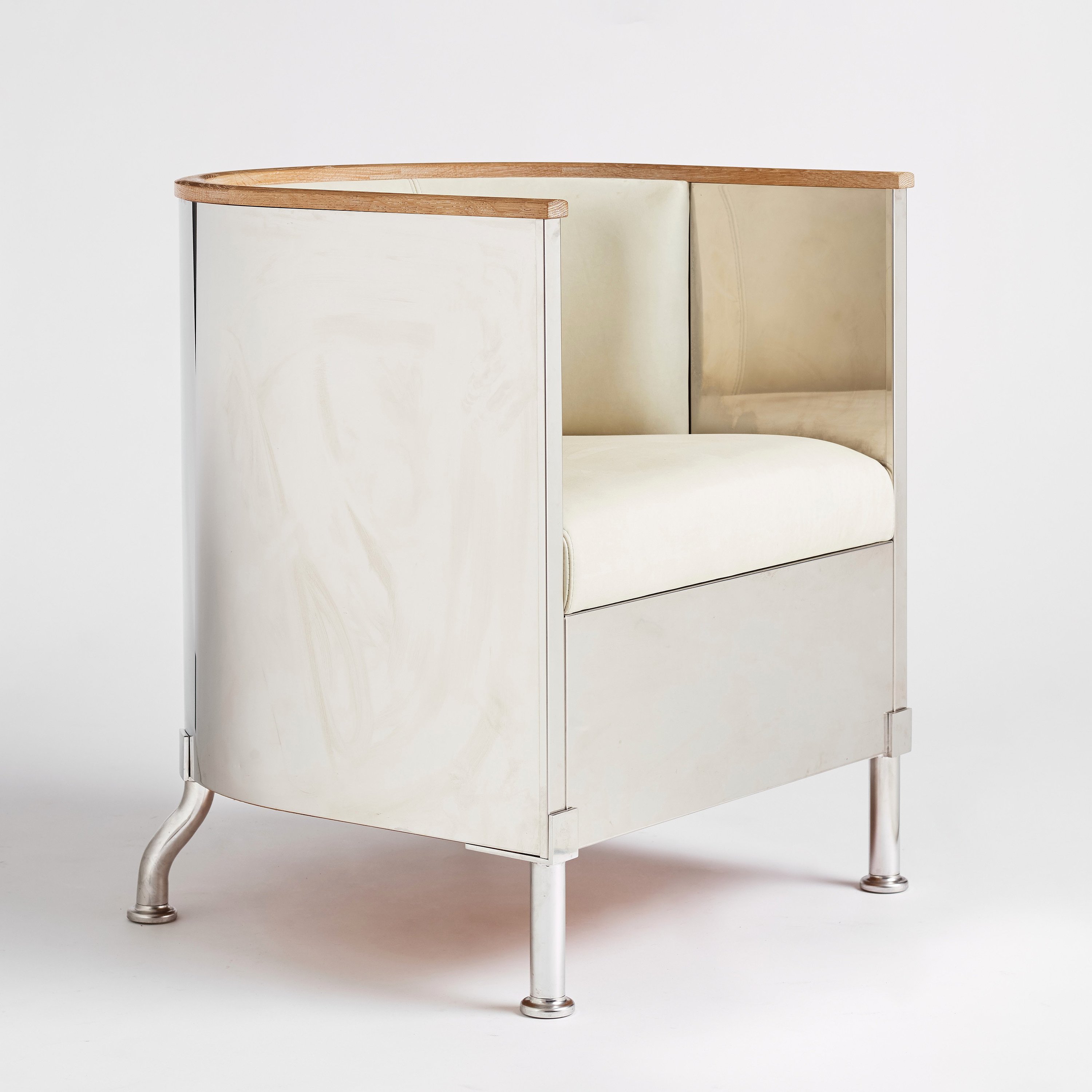Mats Theselius, an 'Inox' armchair, ed. 81/199, for Källemo, Sweden ...