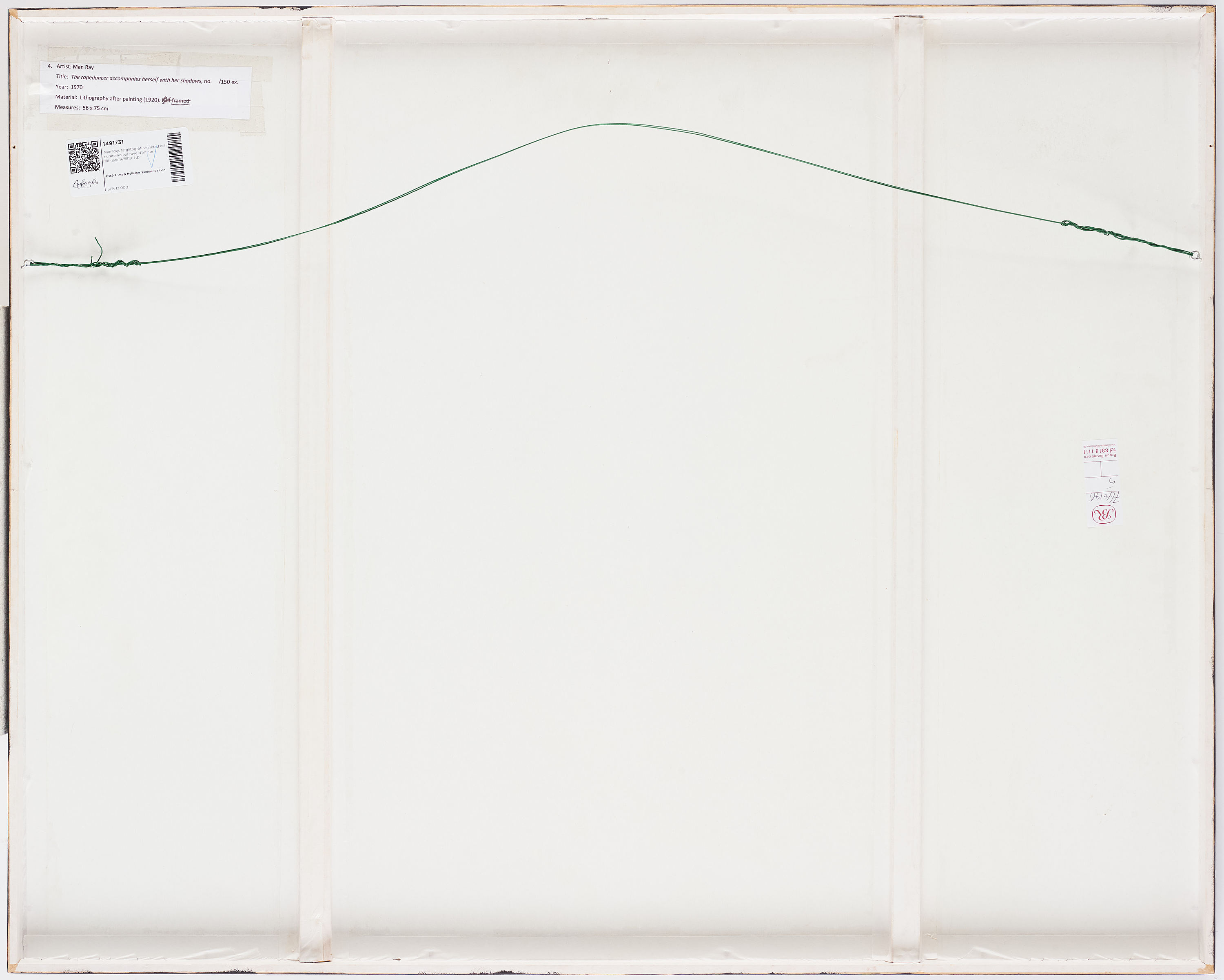 Man Ray, 'The Rope Dancer Herself with her Shadows