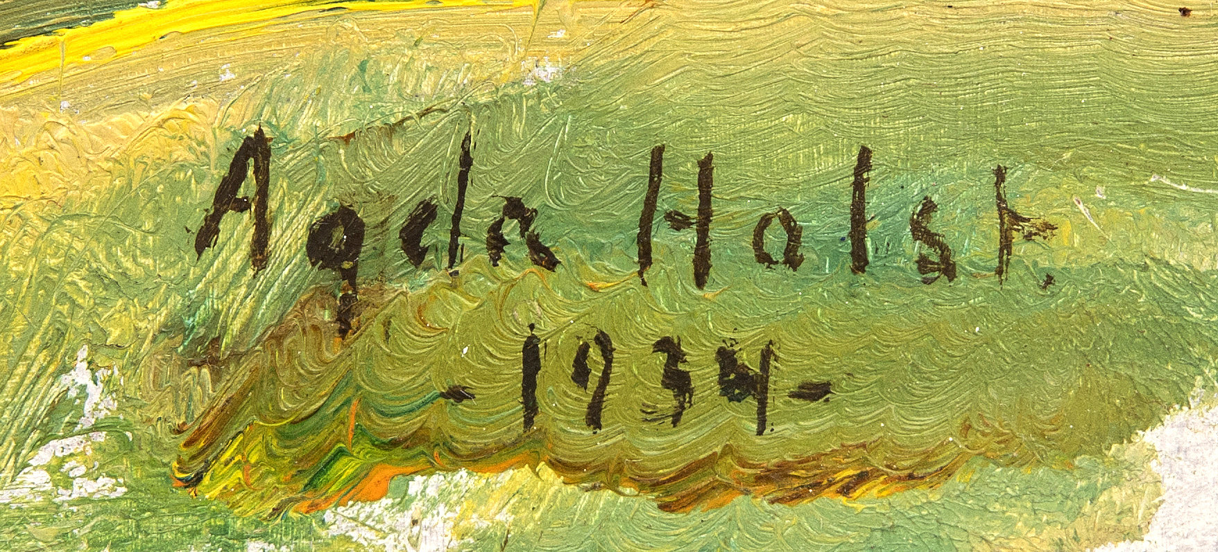 Agda Holst, oil on panel signed and dated 1934. - Bukowskis