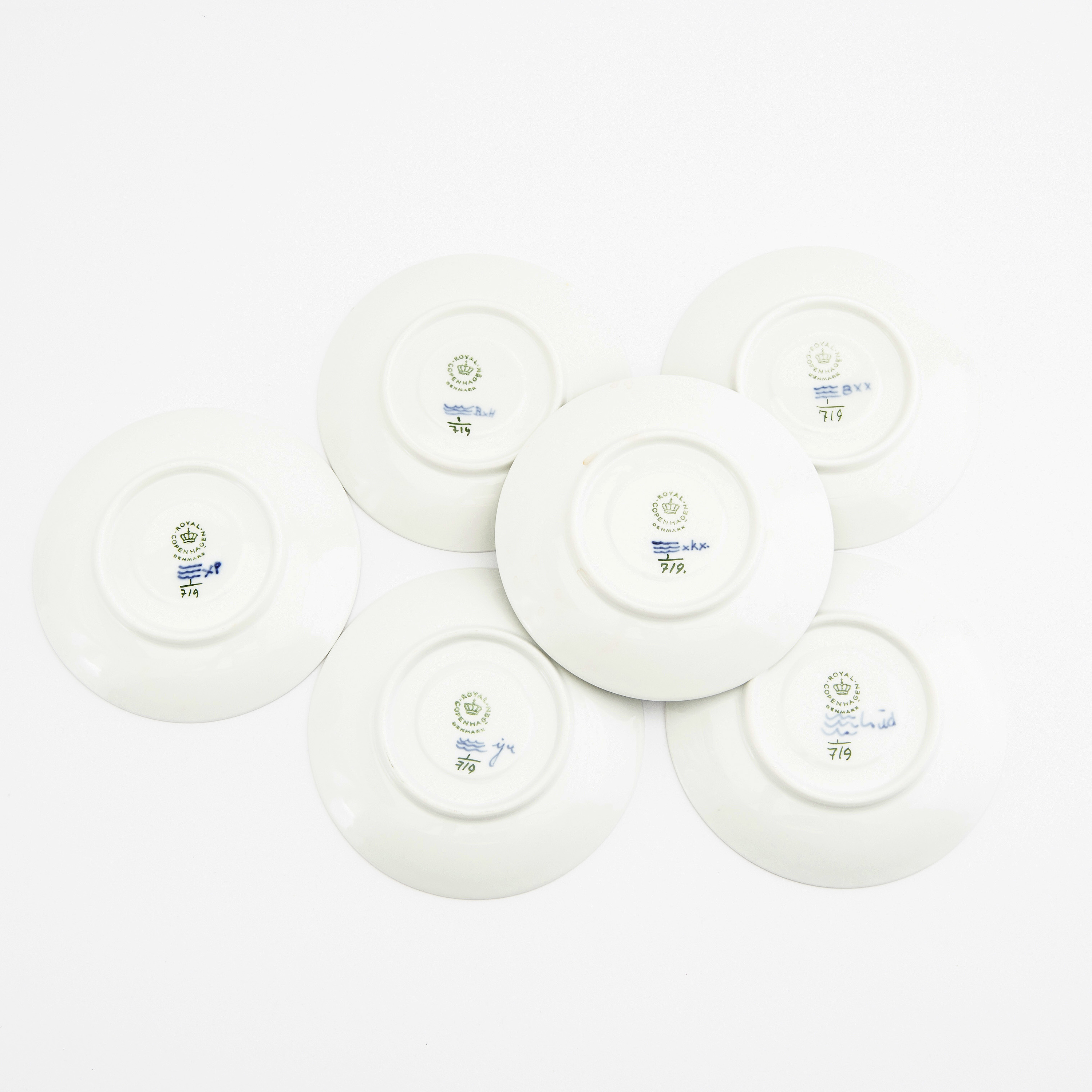 Dinnerware 15 pcs Musselmalet Royal Copenhagen Denmark porcelain