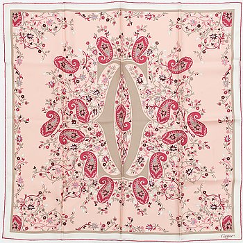 Cartier, a twill silk scarf.