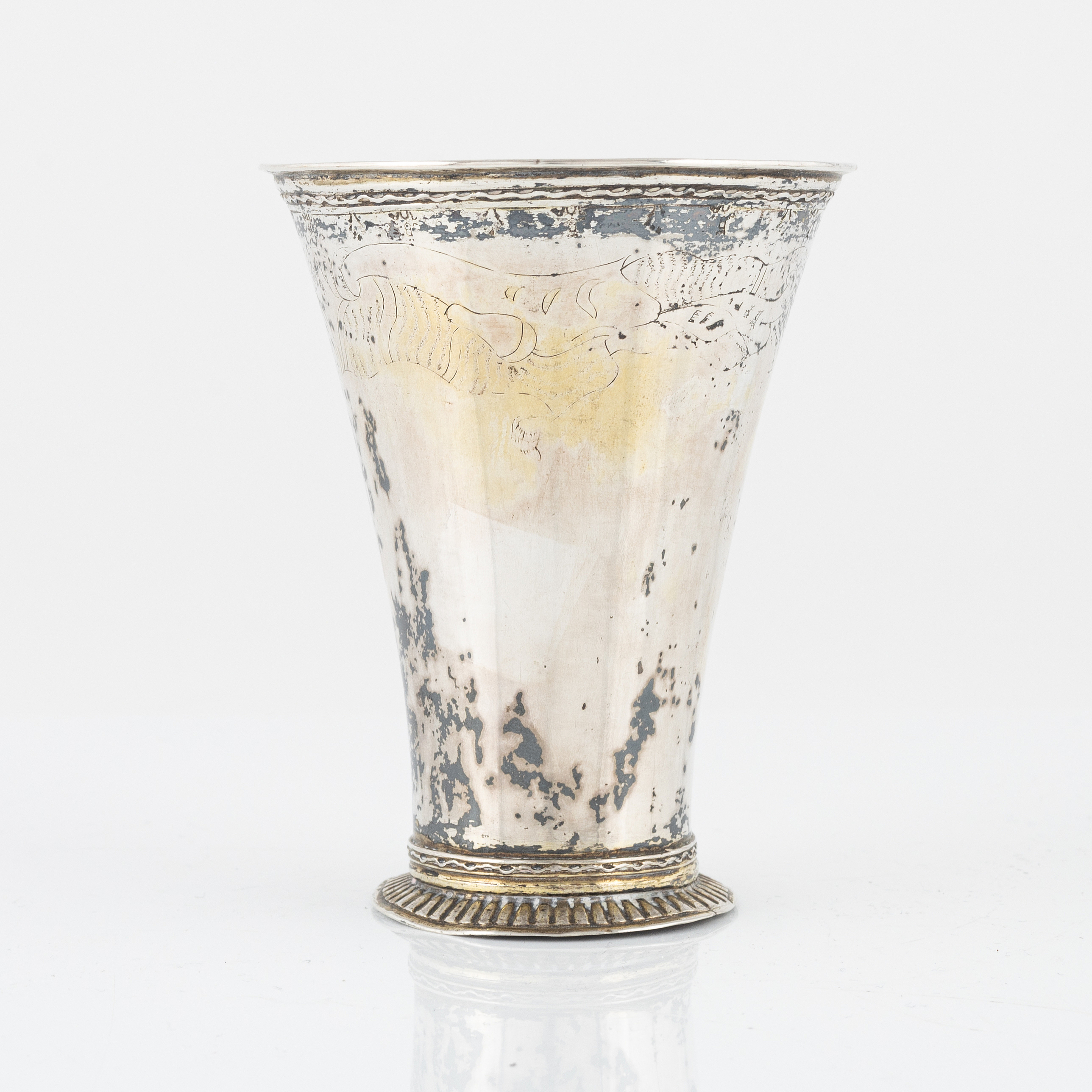 A Swedish parcel-gilt silver beaker, marks of Aron Wagnstelius (1752 ...
