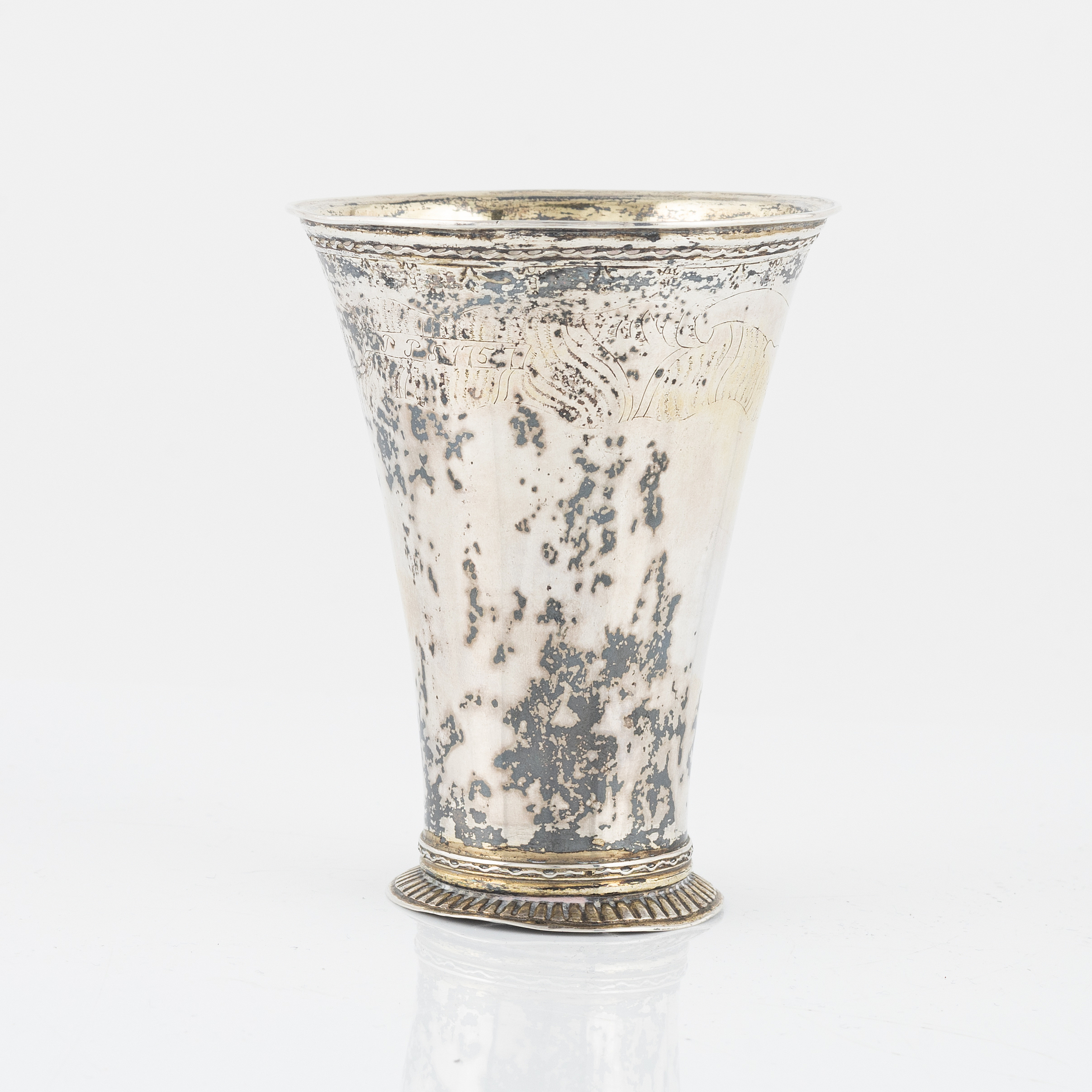 A Swedish parcel-gilt silver beaker, marks of Aron Wagnstelius (1752 ...