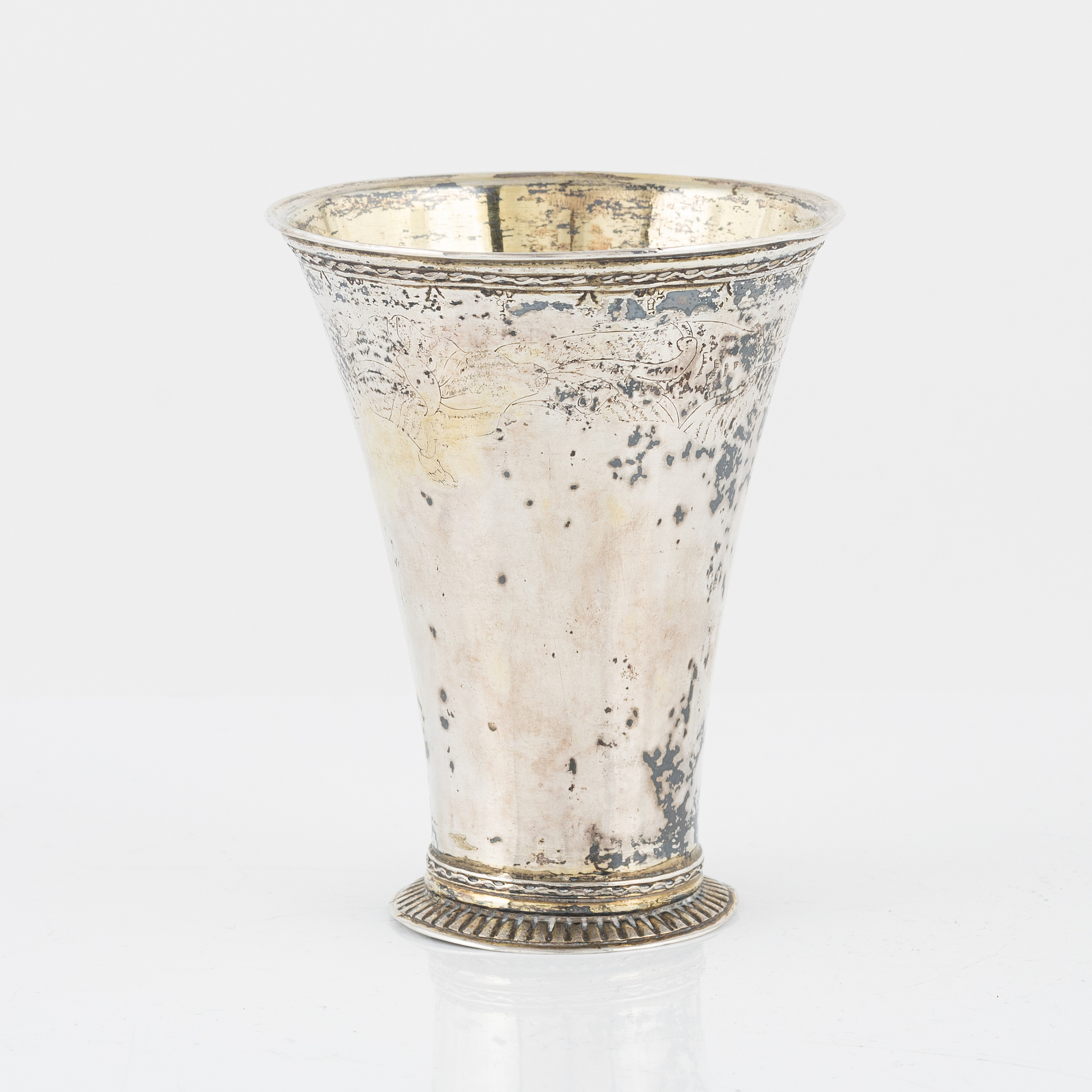 A Swedish parcel-gilt silver beaker, marks of Aron Wagnstelius (1752 ...