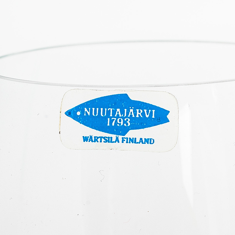 Saara Hopea, vinglas, 12 st, "Traviata", Notsjö, Nuutajärvi.
