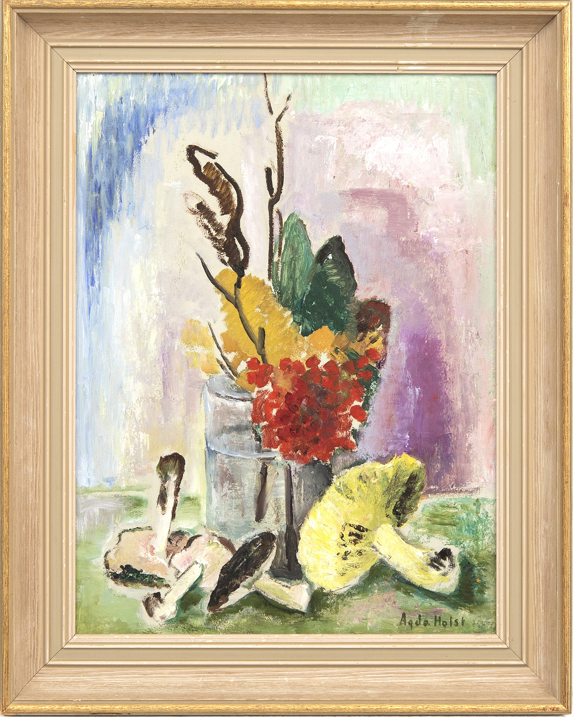Agda Holst, oil on panel signed. - Bukowskis