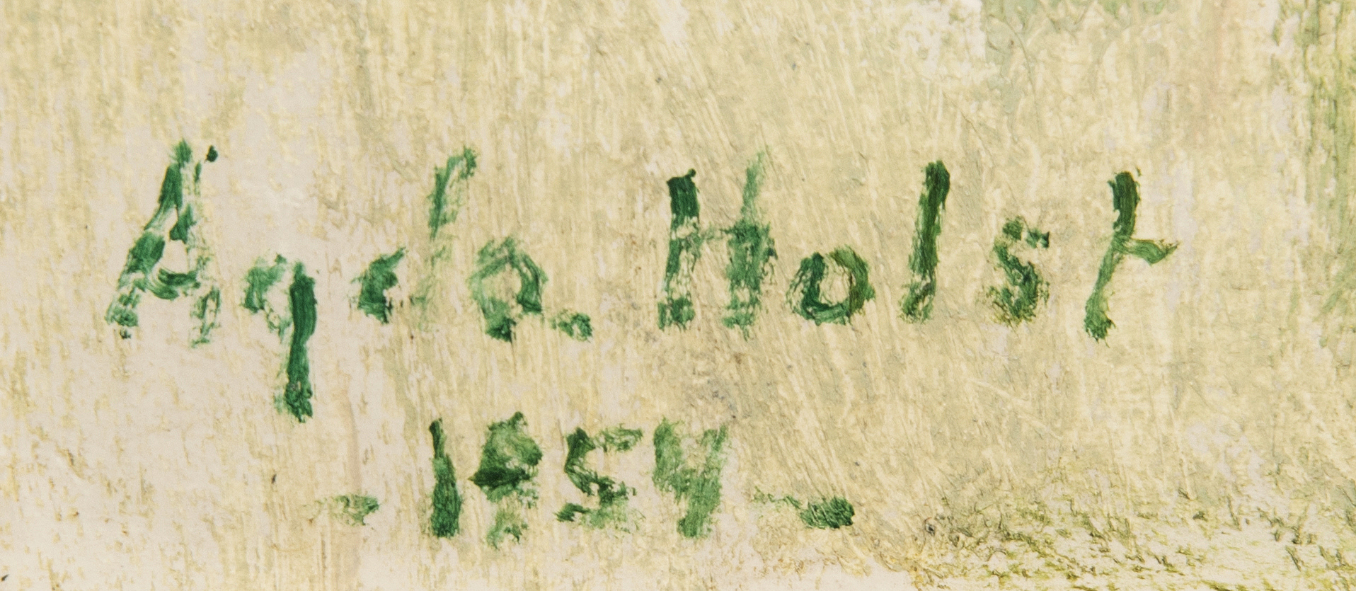 Agda Holst, oil on panel signed and dated 1954. - Bukowskis