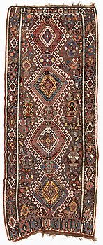 Rug, Kurdish Kilim, circa 310 x 130 cm.