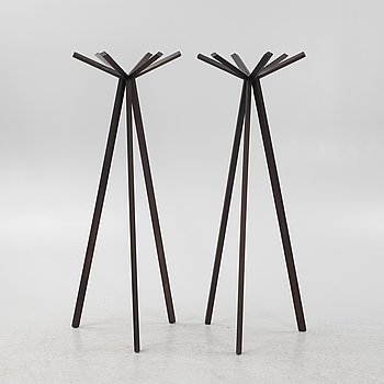 Nendo, a pair of 'Rokamura' coat hanger, De Padova, Italy.