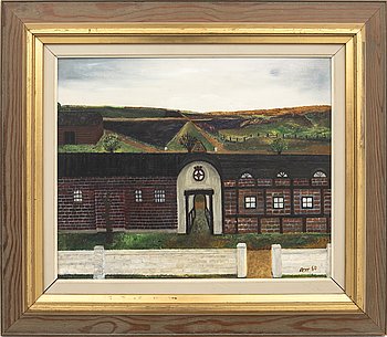 Arvid Widerberg,  oil on panel signed and dated 60.