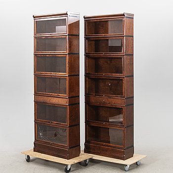 Bookshelves a pair Boknäs Finland 21st century.