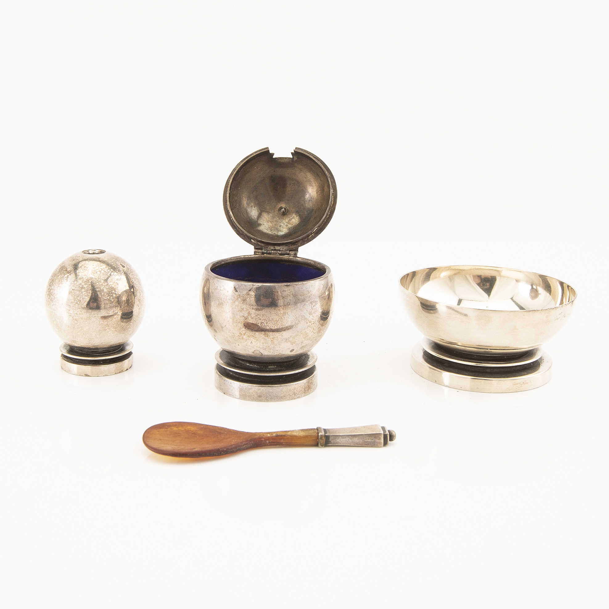 Georg Jensen Service à Cocktail En Argent Massif Modèle Ac