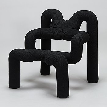 Terje Ekstrøm, a late 20th-century 'Ekstrem' armchair for Stokke Fabrikker, Norway.