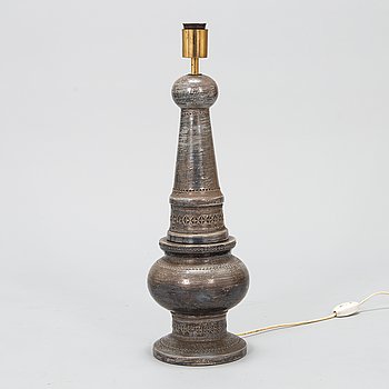 A mid-20th century ceramic floor lamp /table lamp for Bitossi Italy.