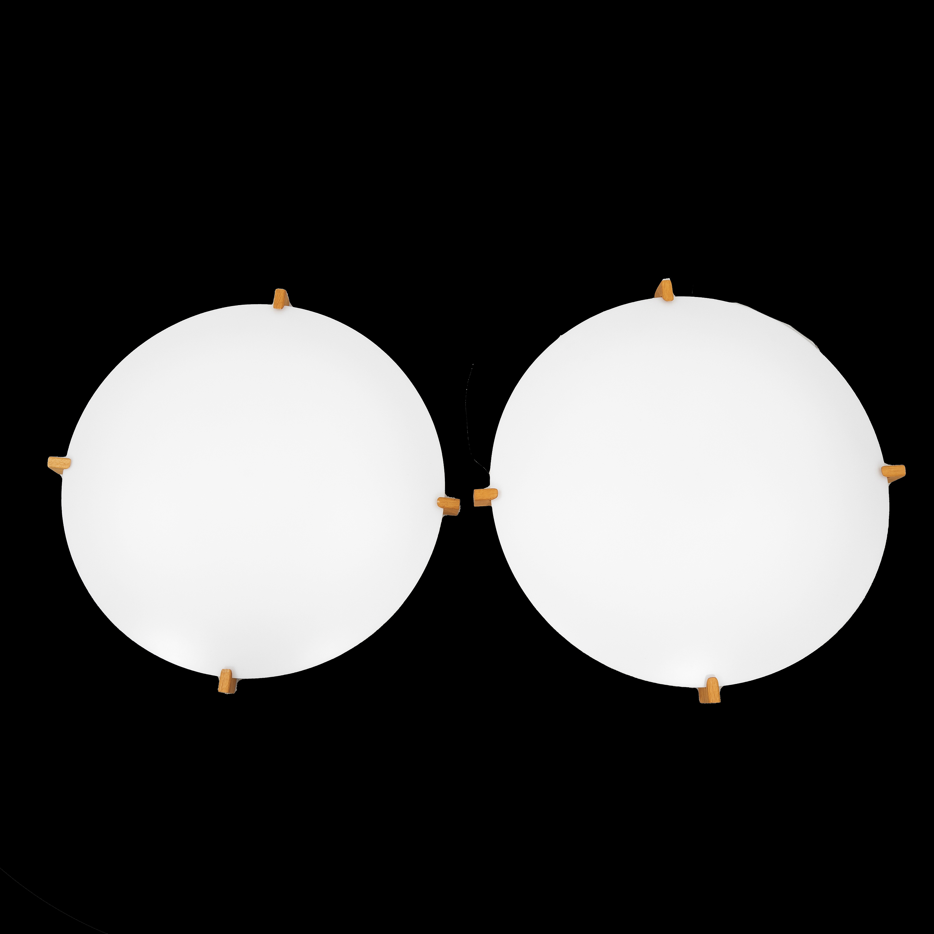 Uno & Östen Kristiansson, ceiling lamp a pair "Plafo", Luxus, second