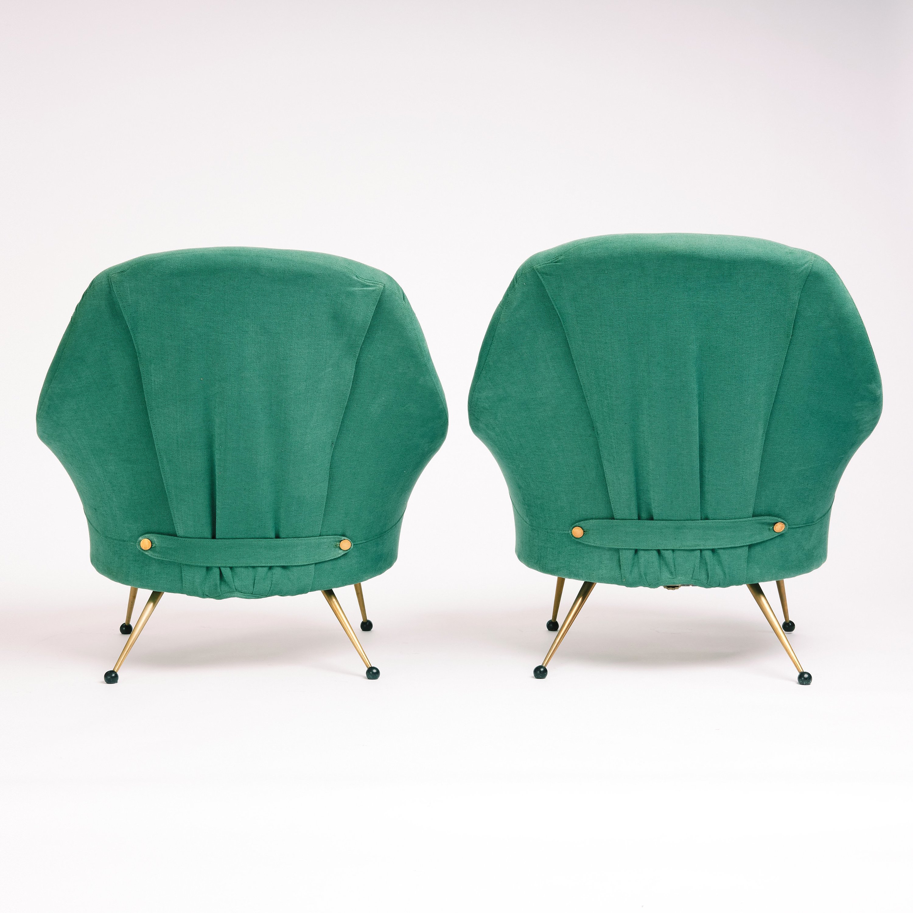 Marco Zanuso, fåtöljer 1 par, "Martingala", Arflex, Italien 195060tal