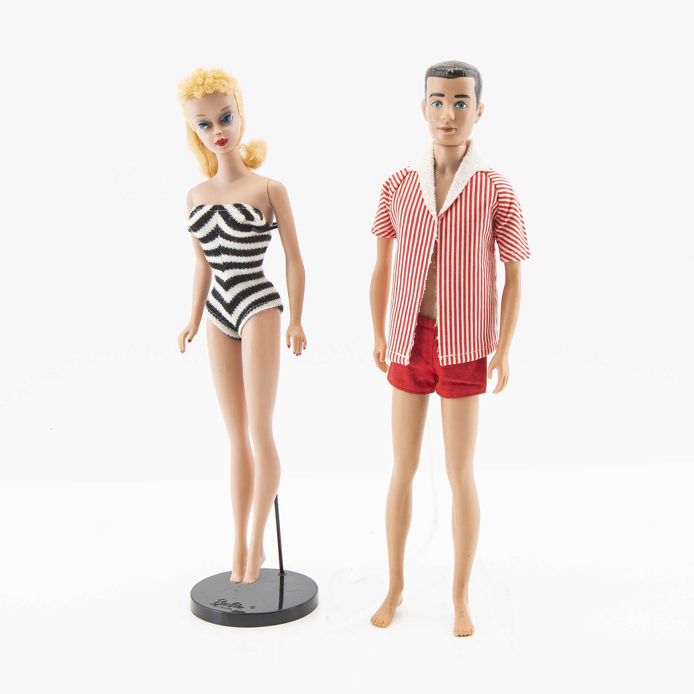 Barbie And Ken Dolls 2 Pcs And Clothes Vintage No 4 Ponytail Barbie And Ken Dolls 2 Pcs And Clothes Vintage No 4 Ponytail
